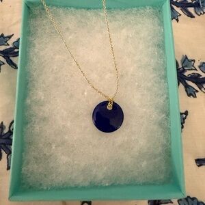 Tiffany & Co. vintage Elsa Paretti lapis lazuli 18k gold necklace